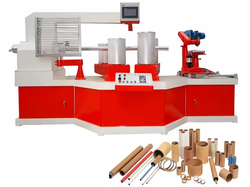 Spiral paper tube making machine